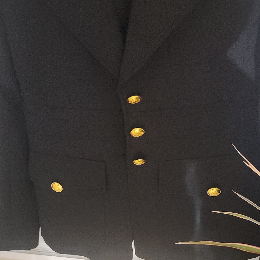 A.L.C. Black Blazer with Gold Accents - Picture 6 of 7